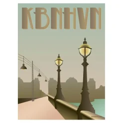 - Dronning Louises Bro plakat - 30x40 cm*VISSEVASSE Discount