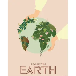 - I love mother earth - 30 x 40 cm^VISSEVASSE Online