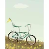 - Plakat - Bike With A Flag - 50x70 cm*VISSEVASSE Clearance
