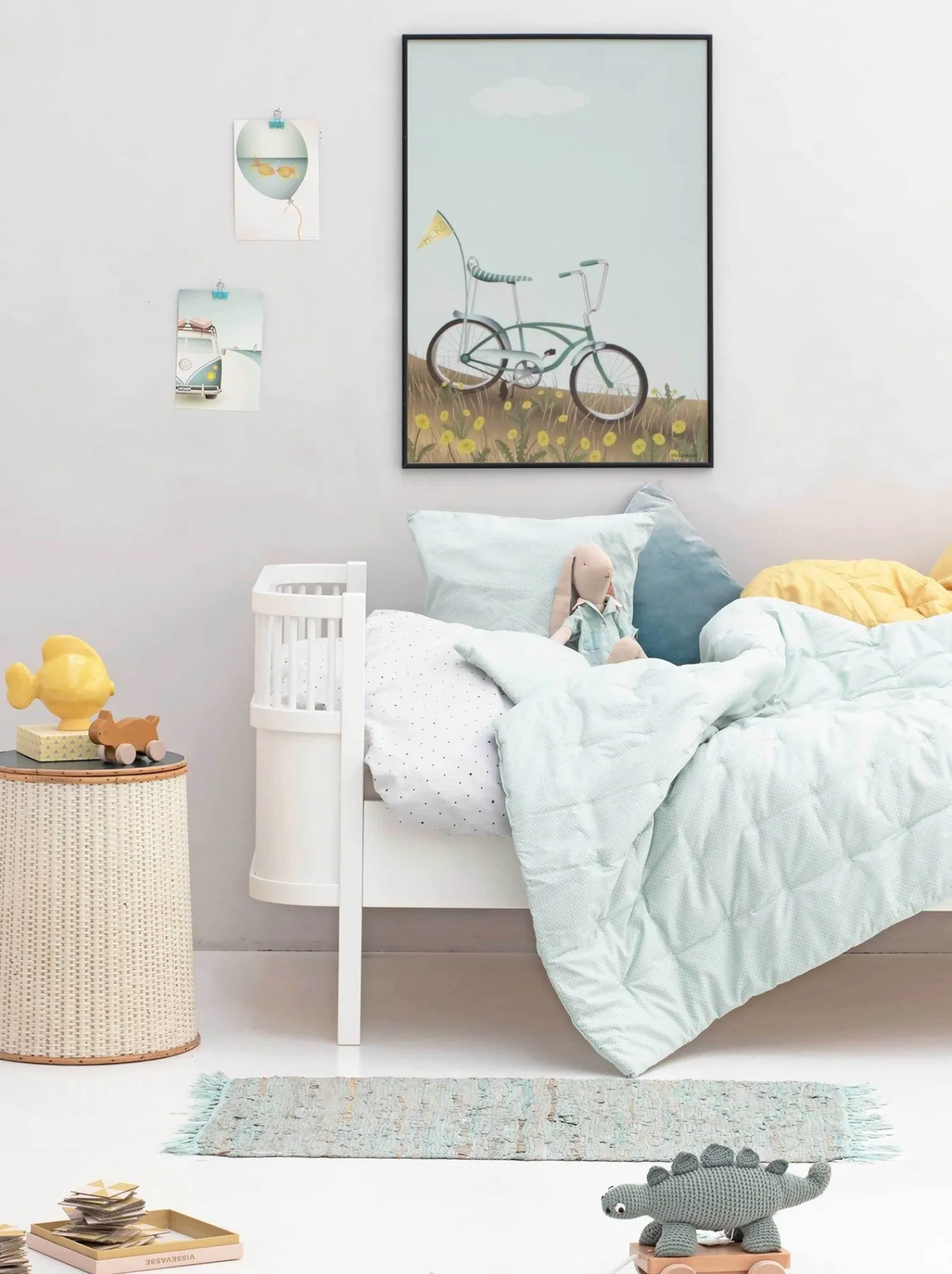 - Plakat - Bike With A Flag - 50x70 cm*VISSEVASSE Clearance