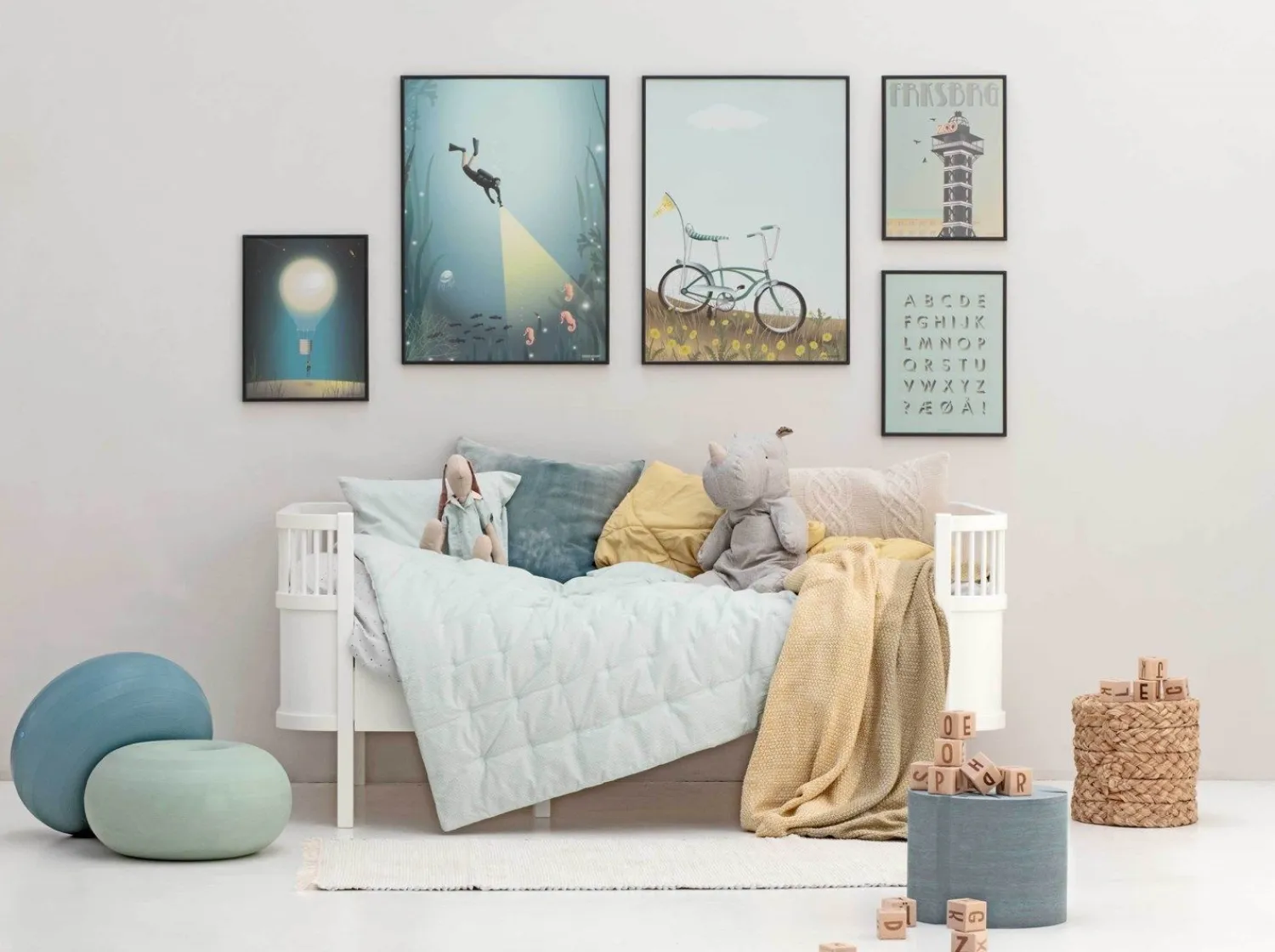 - Plakat - Bike With A Flag - 50x70 cm*VISSEVASSE Clearance