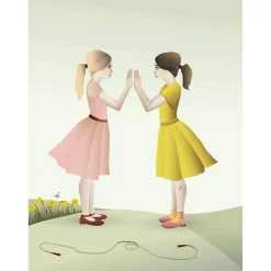 - Plakat - Hand-Clapping Girls - 50x70 cm^VISSEVASSE Best