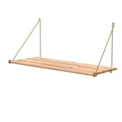 - Hylde - Loop Shelf - bambus og messing^We Do Wood Hot