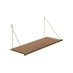 - Hylde - Loop Shelf - røget eg/messing^We Do Wood Hot