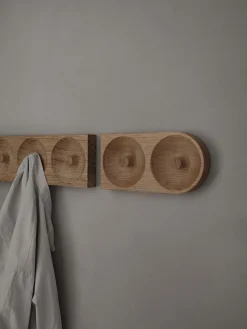 - Solid Hook, 3 Hooks, Oak*We Do Wood Online