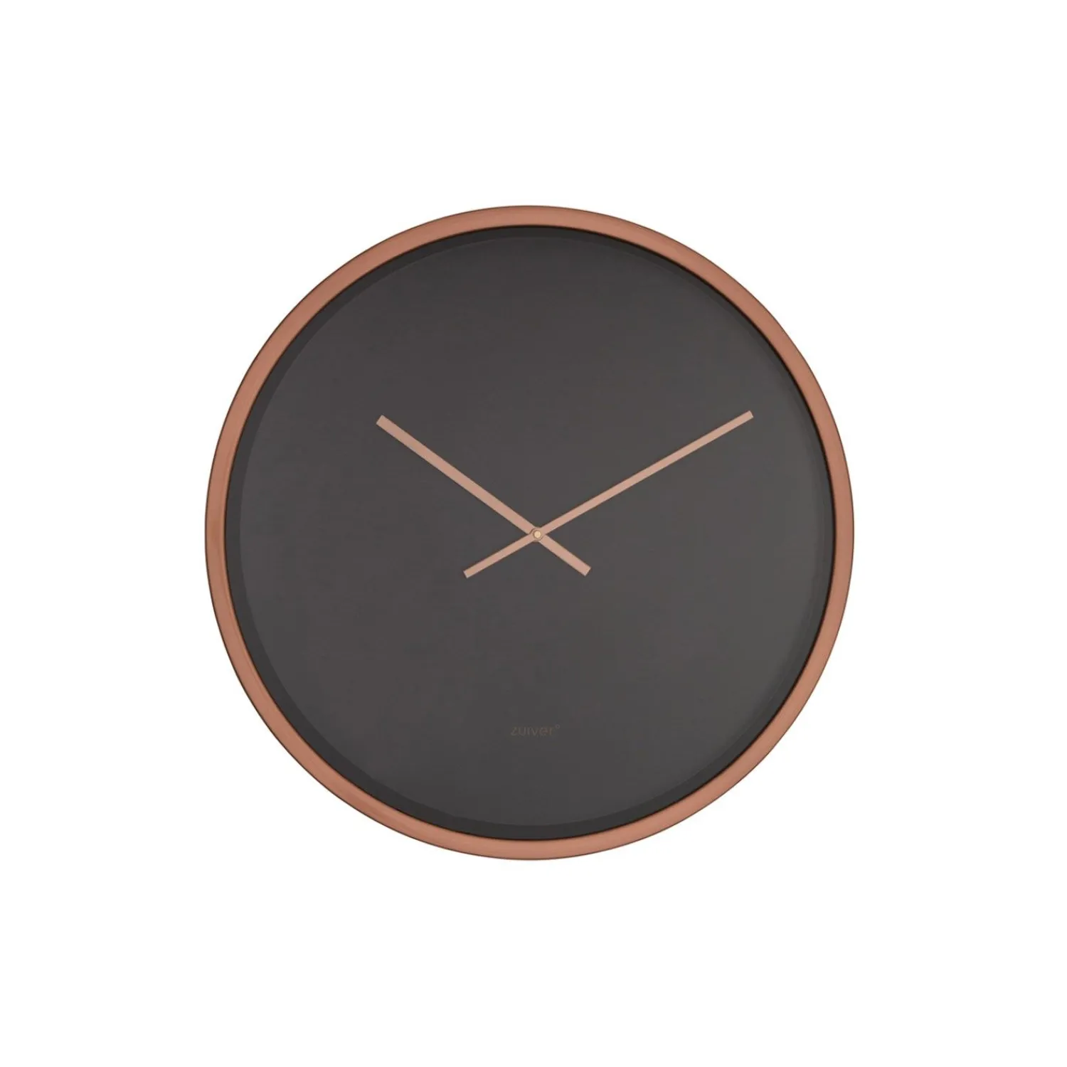 - Ur - CLOCK TIME BANDIT - Sort/COPPER - sort/kobber, ø 60 cm.*Zuiver Outlet